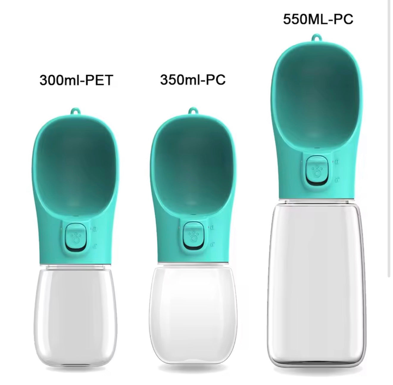 Portable Dog Water Bottle with Fold-Out Bowl