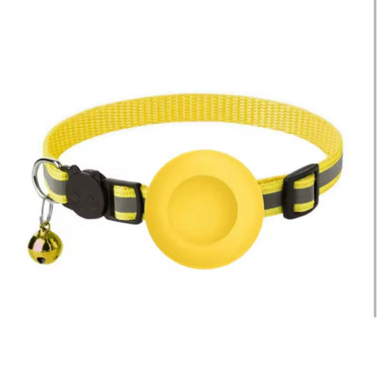 AirTag Cat Collar with Reflective Strip & Bell