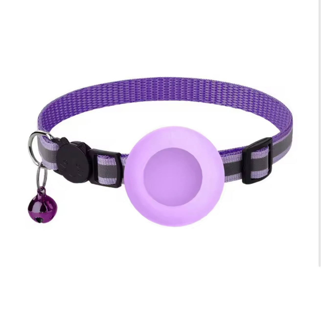 AirTag Cat Collar with Reflective Strip & Bell