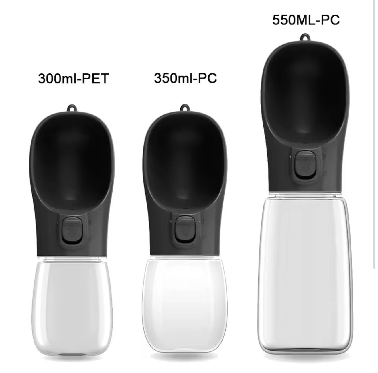 Portable Dog Water Bottle with Fold-Out Bowl