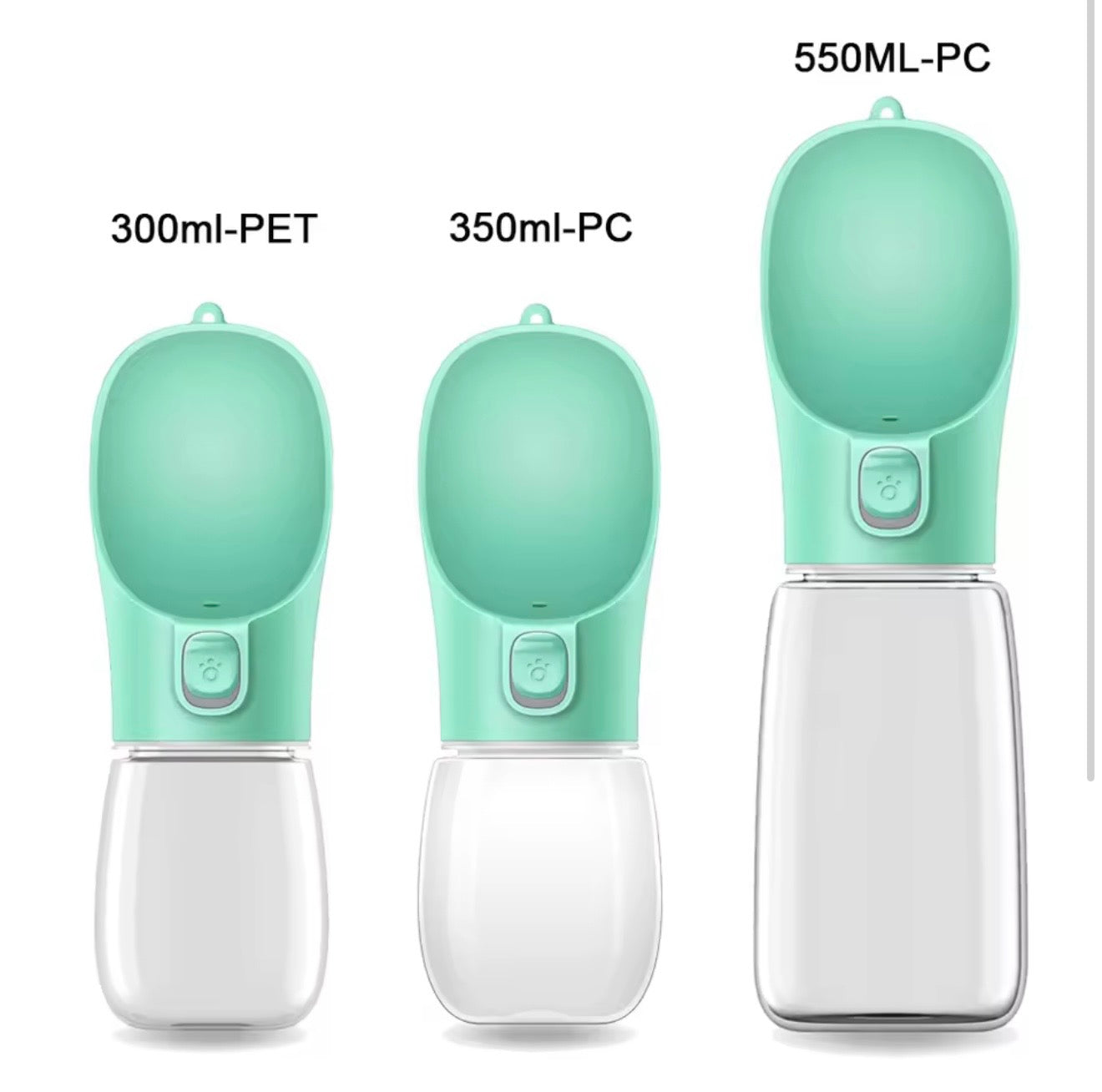 Portable Dog Water Bottle with Fold-Out Bowl