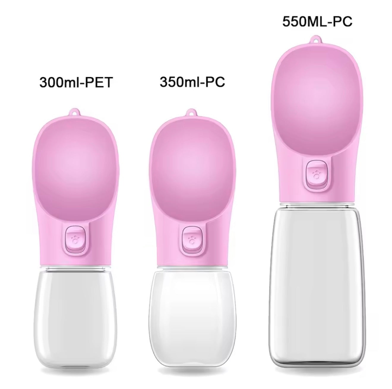 Portable Dog Water Bottle with Fold-Out Bowl