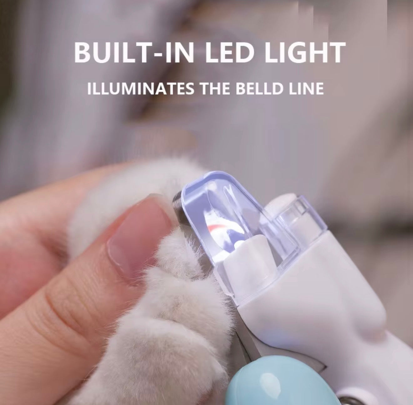 Professional Pet Nail Clipper with LED Light