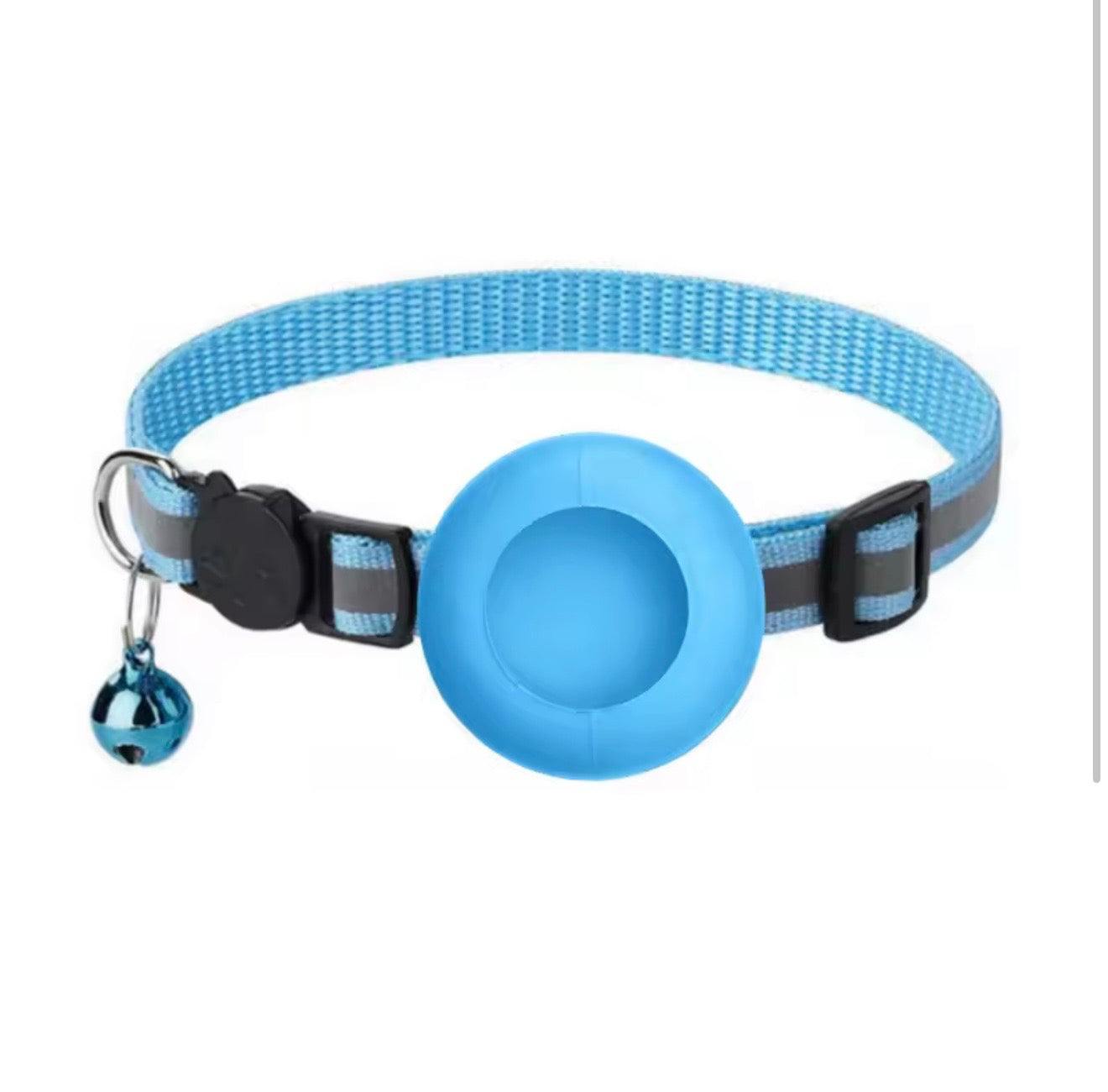 AirTag Cat Collar with Reflective Strip & Bell