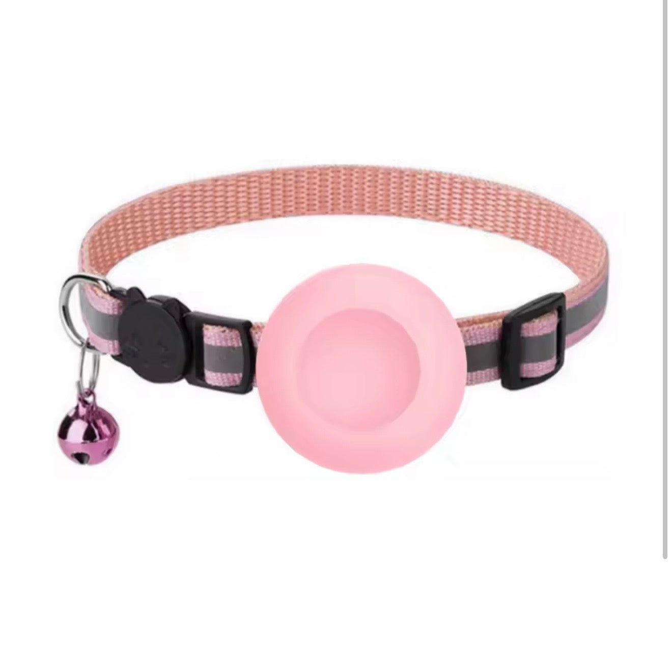 AirTag Cat Collar with Reflective Strip & Bell