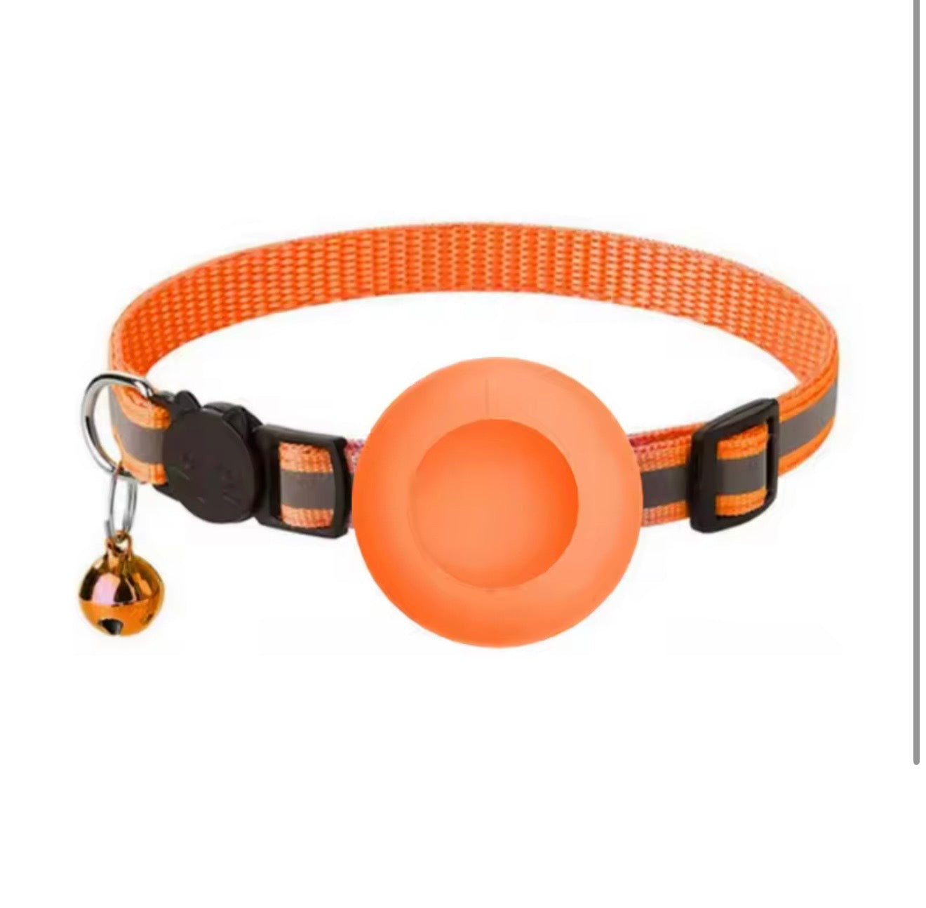 AirTag Cat Collar with Reflective Strip & Bell